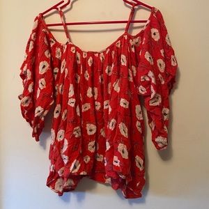 Flowy off the shoulder tank!